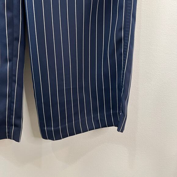 BABATON Sadiki Navy White Modesto Pant Pinstripe High-Rise Wide Leg Size 4 NEW - Picture 4 of 10